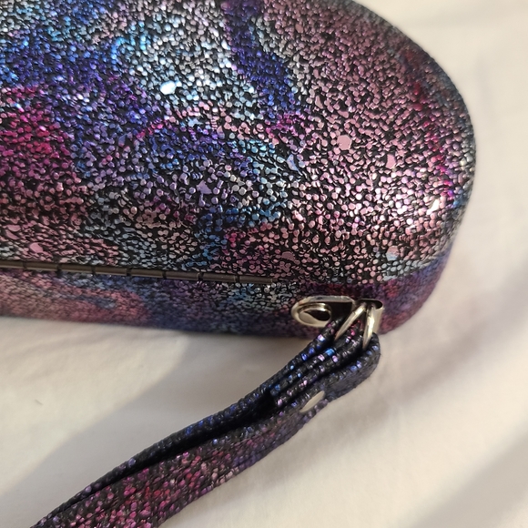 Purple multicolor metallic sparkly Sunglasses Hard Case - Picture 7 of 7